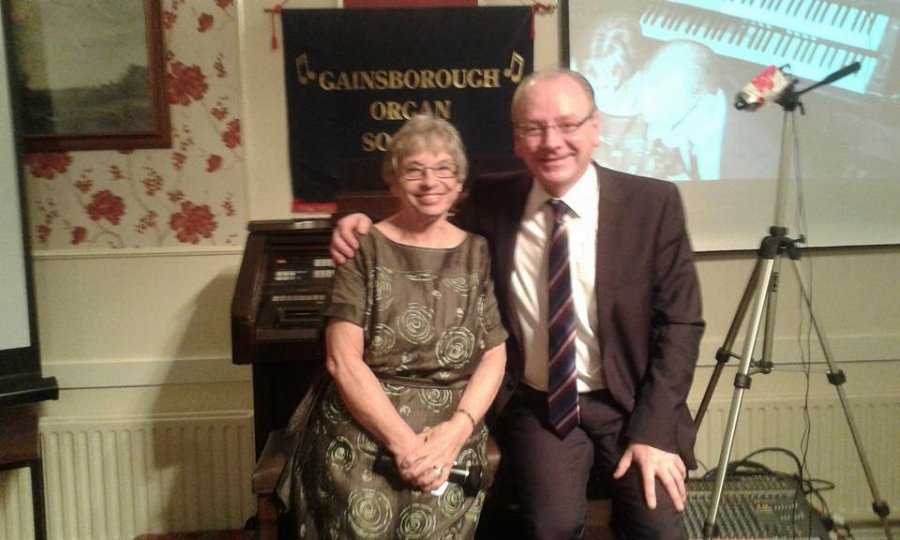 With Ann Naulls, Gainsborough Organ Society.