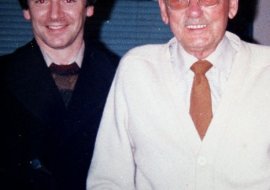 with Reginald Dixon, 1980