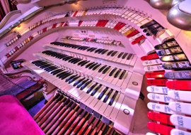 Tower Ballroom Wurlitzer, console detail